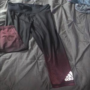 Adidas workout capris